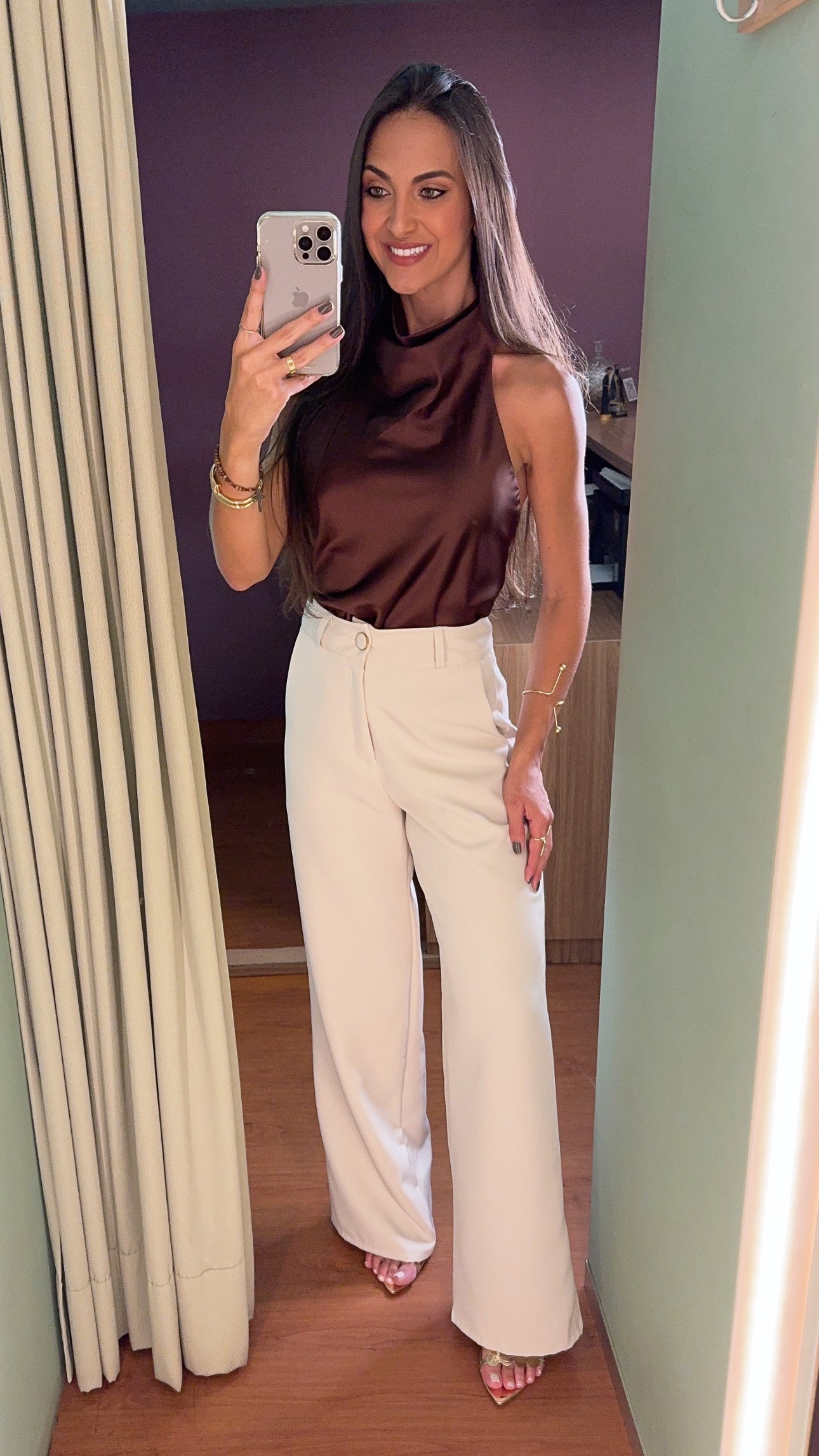 BLUSA GOLA BOBA FRENTE ÚNICA CETIM