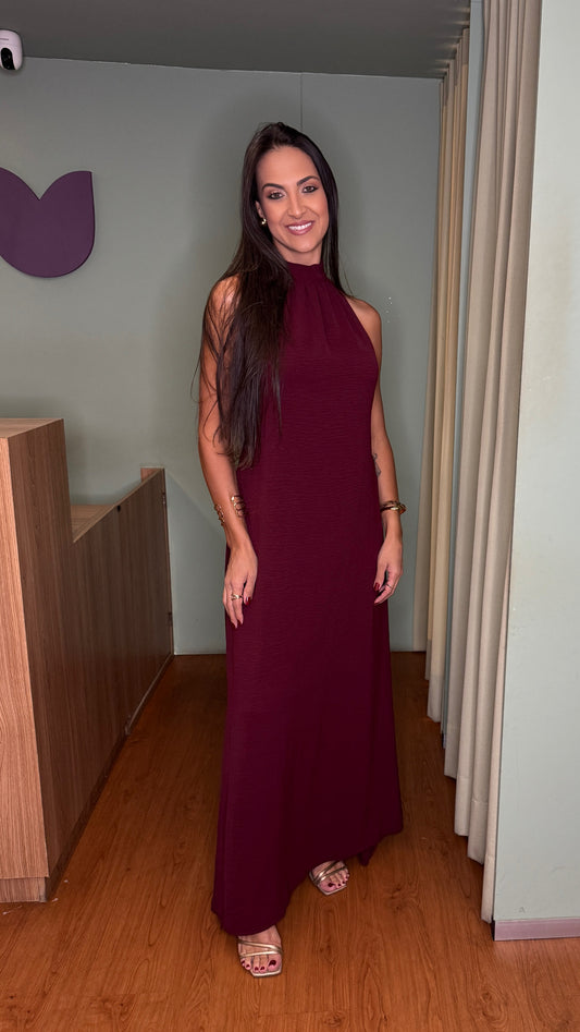 VESTIDO LONGO FRENTE ÚNICA