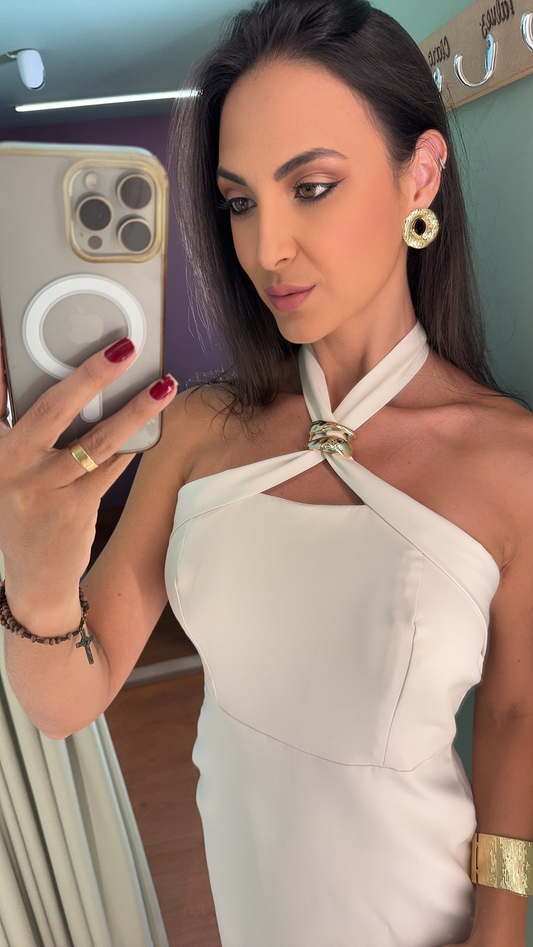 VESTIDO MIDI ALFAIATARIA PREMIUM