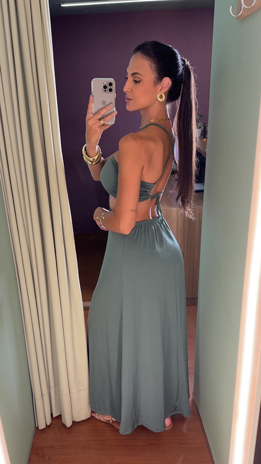 VESTIDO SUPLEX LIGHT AMARRAÇÃO COSTAS