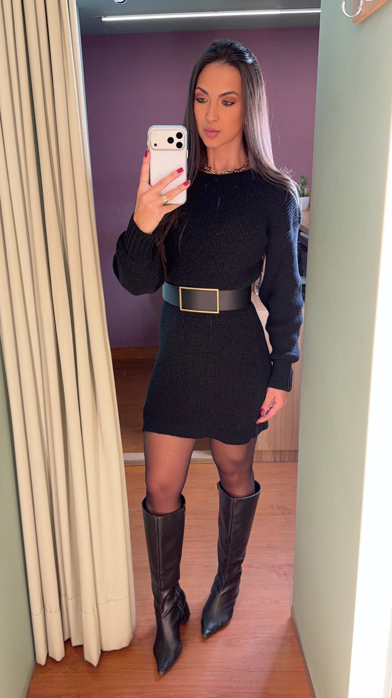 VESTIDO TRICÔ MOUSSE ISA