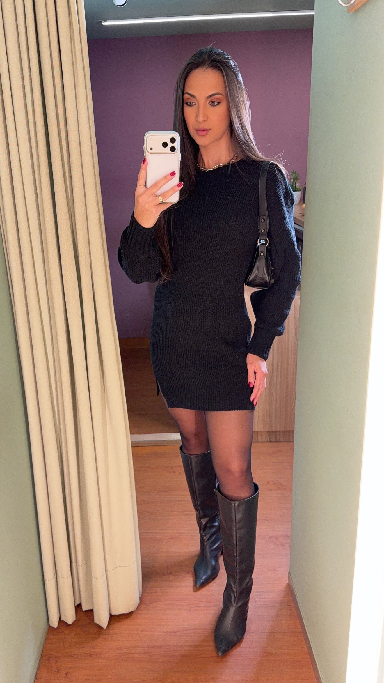 VESTIDO TRICÔ MOUSSE ISA