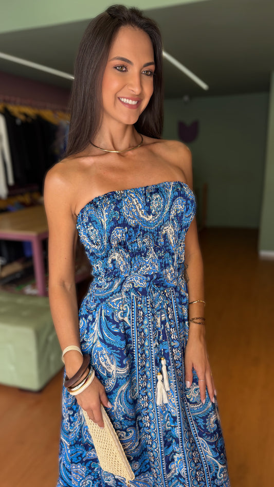 VESTIDO INDIANO TOMARA QUE CAIA