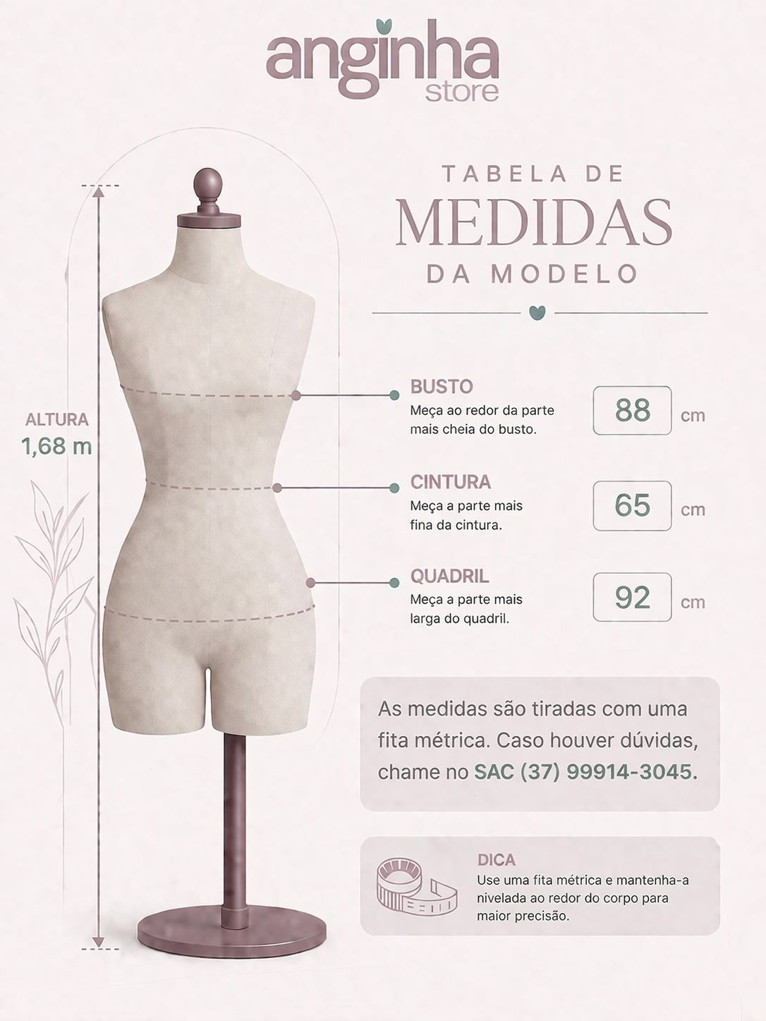 Tabela de medidas