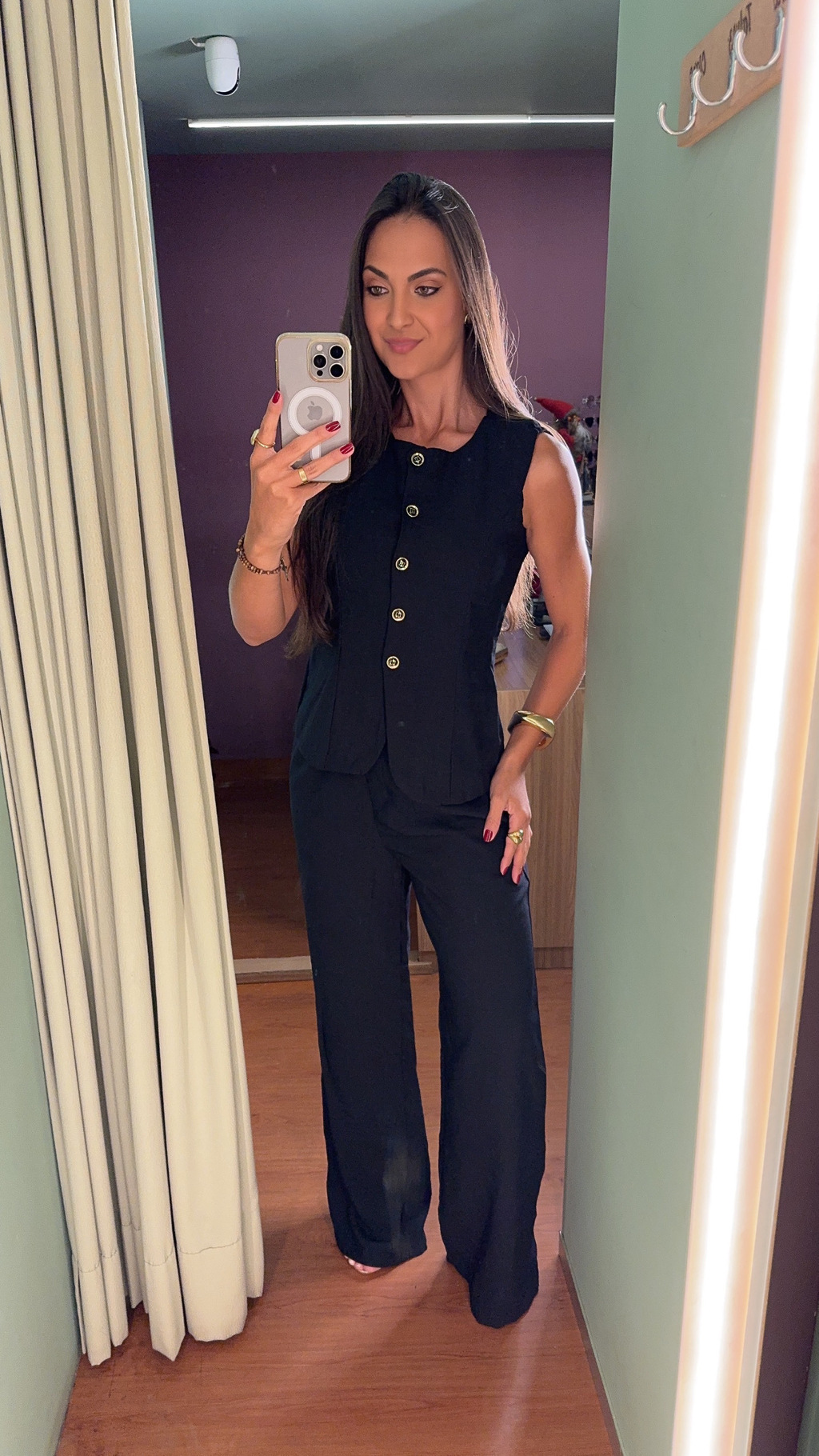 CONJUNTO CALÇA E COLETE ALFAIATARIA