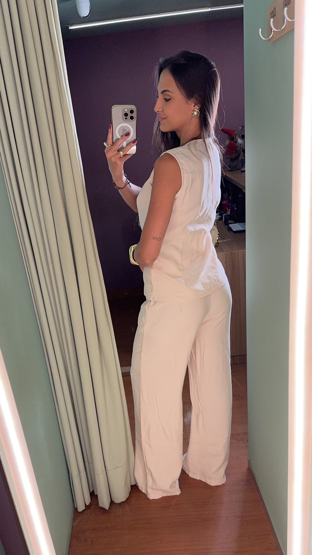 CONJUNTO CALÇA E COLETE ALFAIATARIA