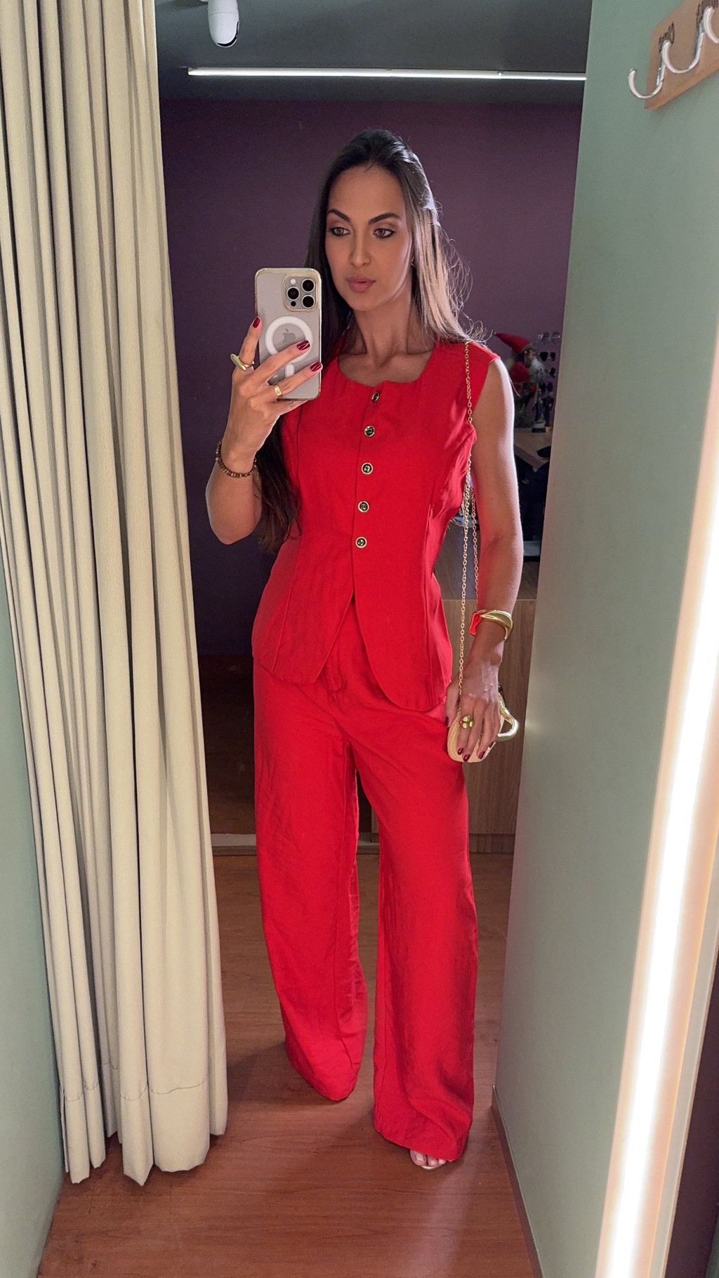 CONJUNTO CALÇA E COLETE ALFAIATARIA