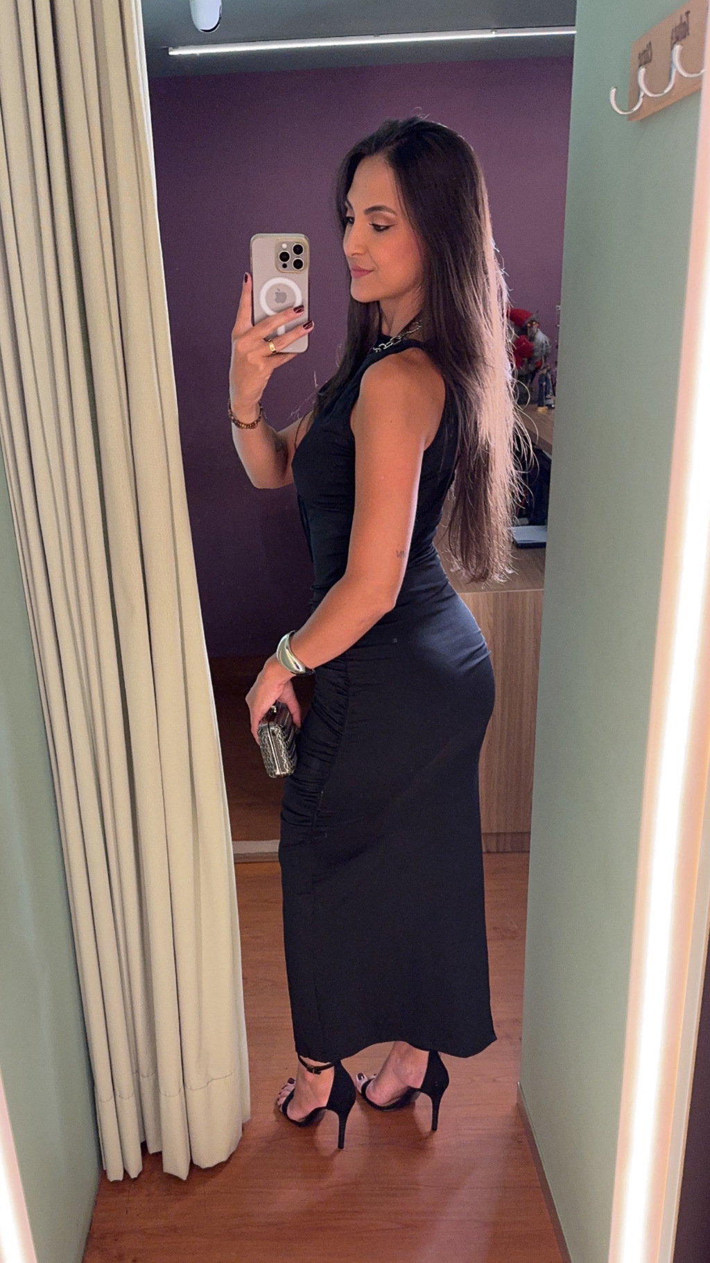 VESTIDO MIDI DRAPEADO REGATA