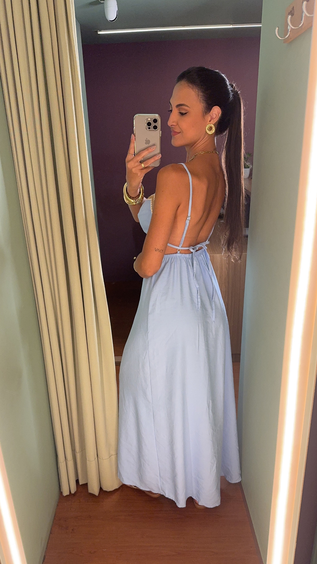 VESTIDO MIDI AMARRAÇÃO COSTAS