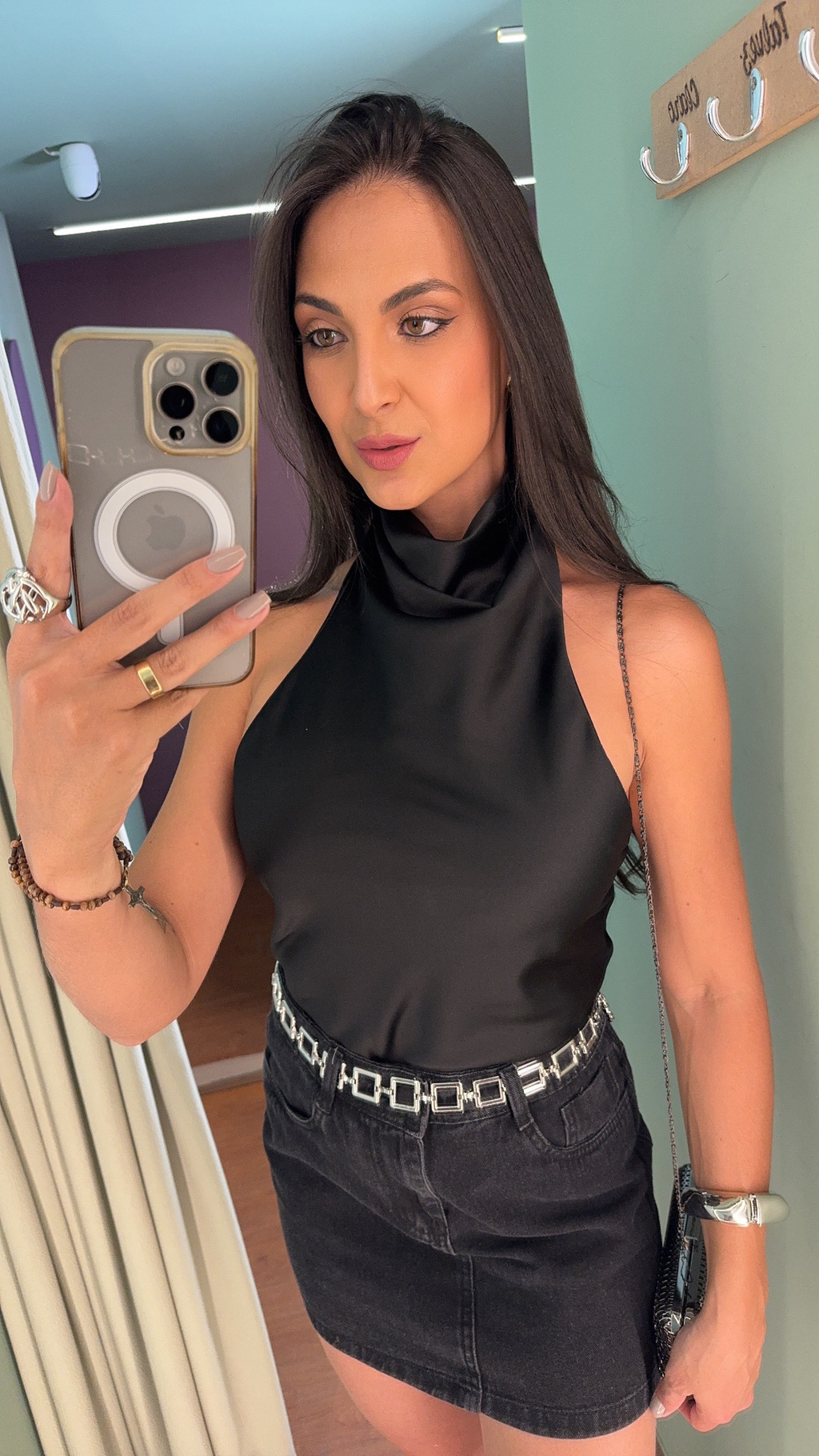 BLUSA GOLA BOBA FRENTE ÚNICA CETIM