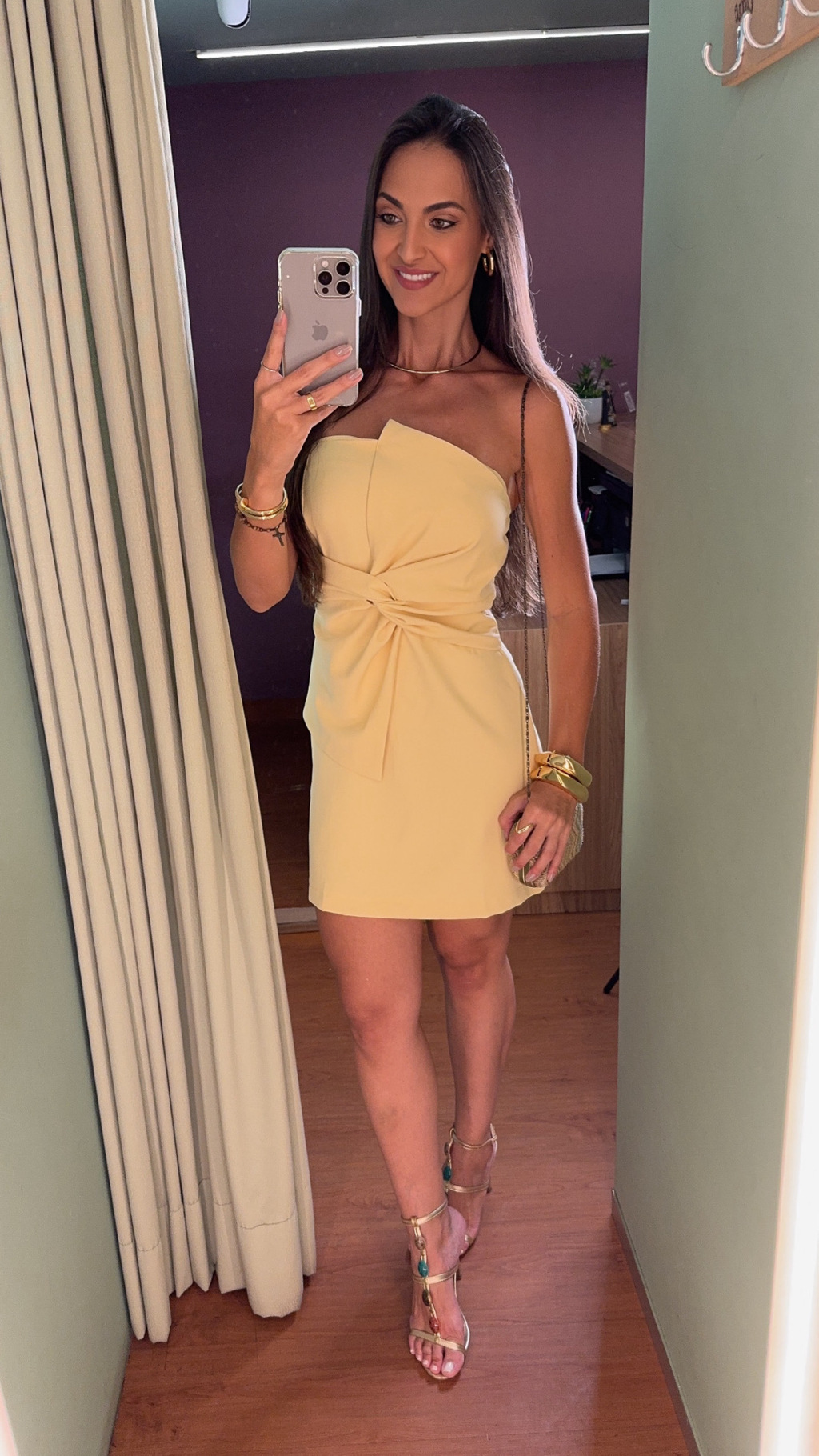 VESTIDO TOMARA QUE CAIA ALFAIATARIA